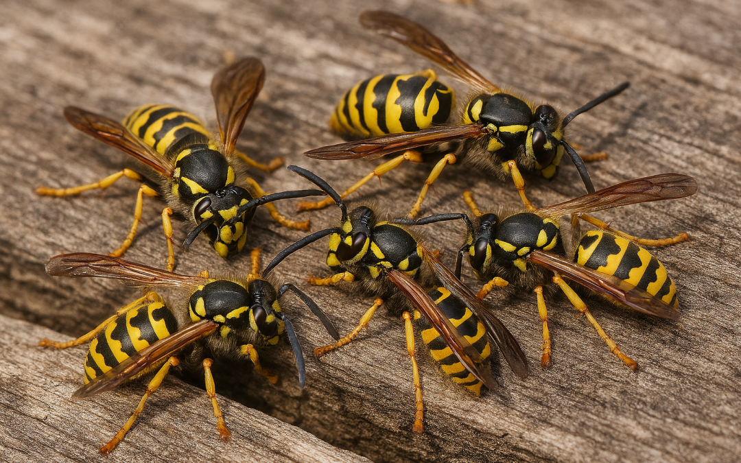 When do wasps become aggressive?